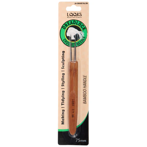 LQQKS Bamboo Handle Crochet Needle Double Hook - Image 2
