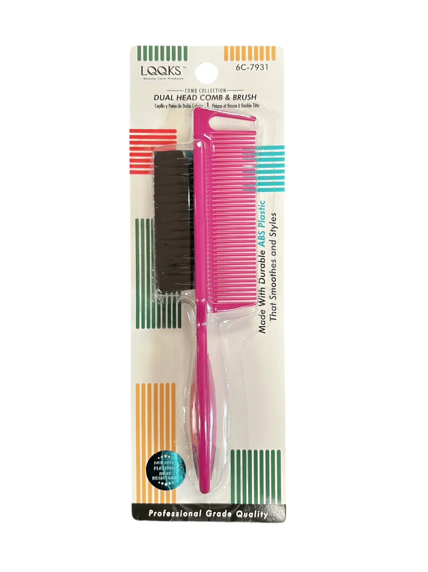 LQQKS Dual Head Comb & Brush (6C-7931) - Image 2