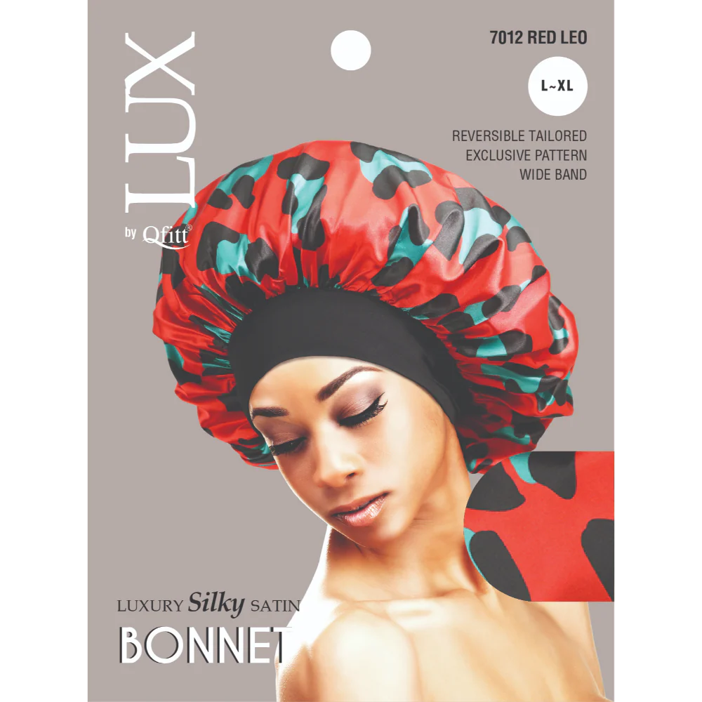 Qfitt Luxury Silky Satin Bonnet (L-XL) Pack of 3 - Image 5