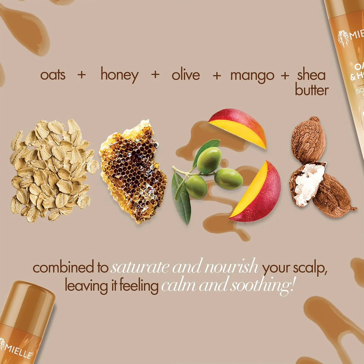 Mielle Organics Oats & Honey Soothing Scalp Stick 0.5 oz - Image 2