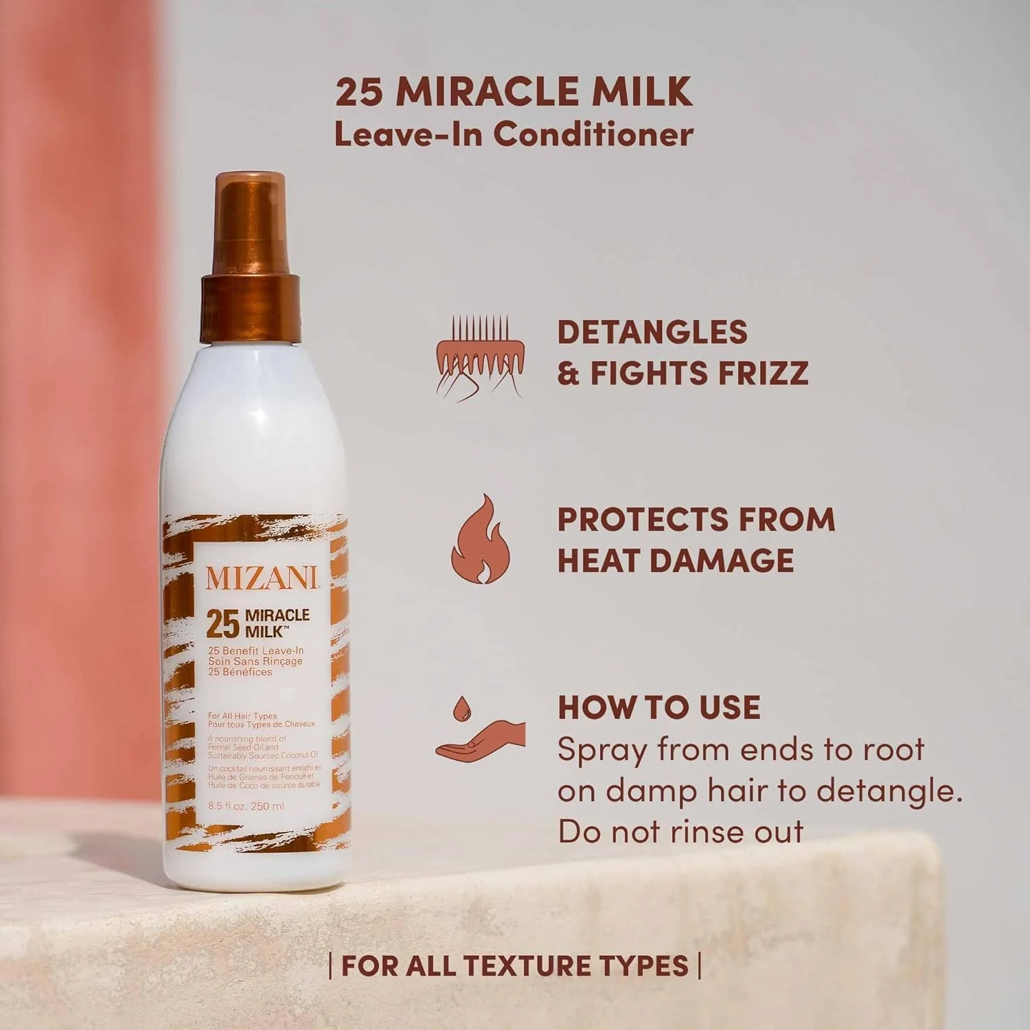 Mizani 25 Benefit Milk Leave-In Conditioner 8.5 oz - Image 2