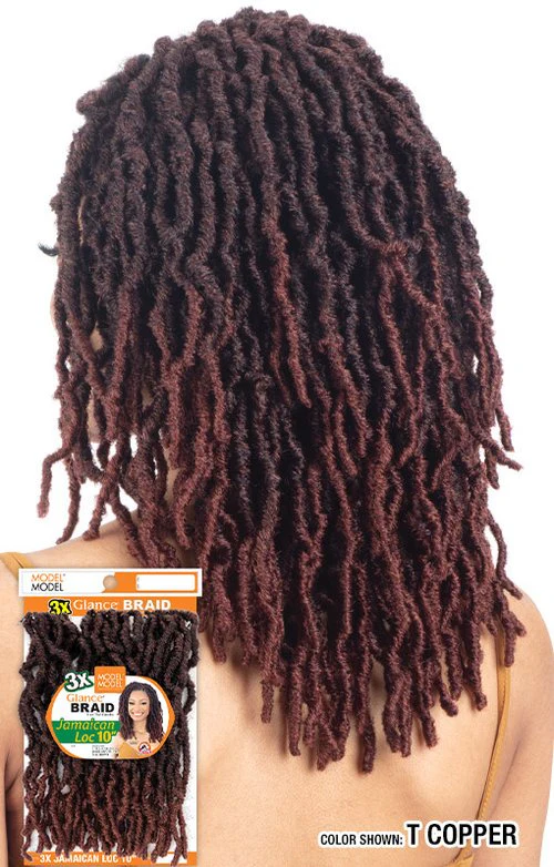Model Model Glance Braid 3X Jamaican Loc 10" - Image 3