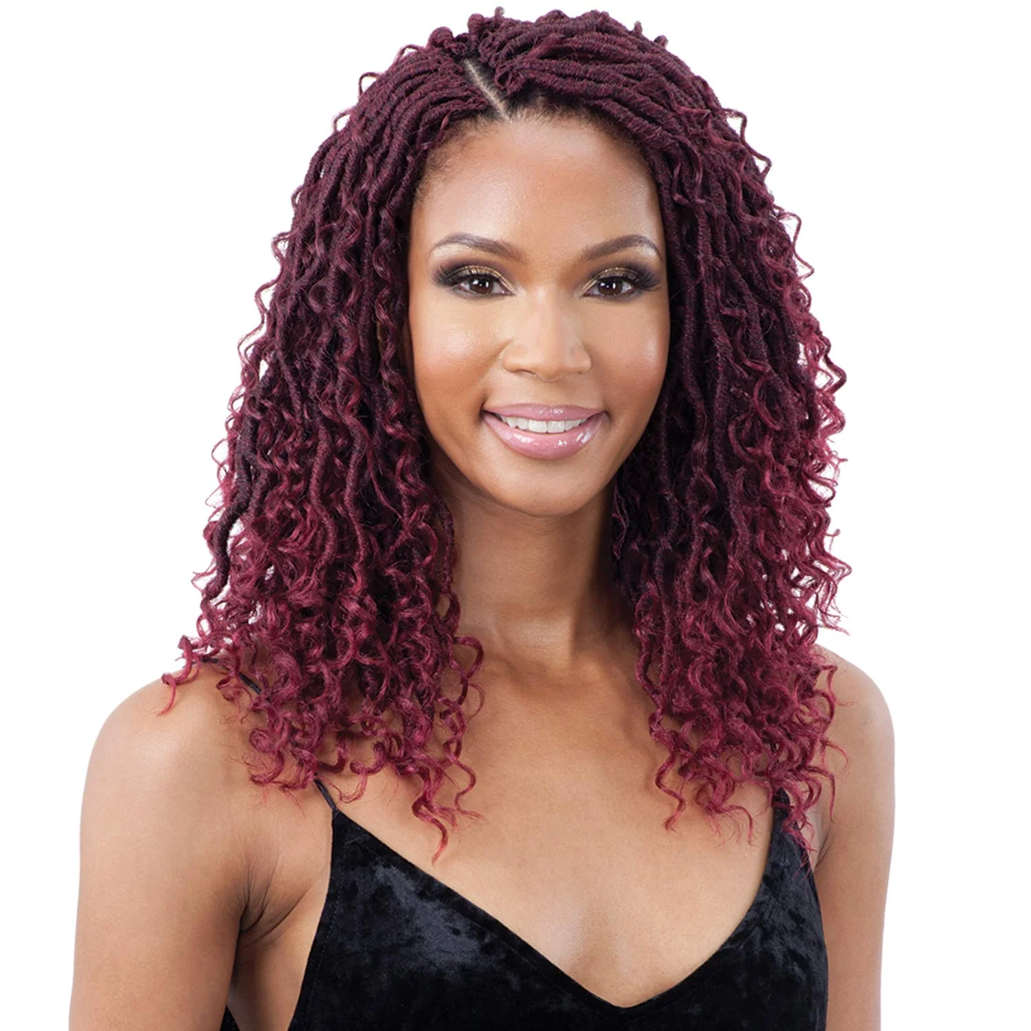 Model Model Crochet Braids Glance 2X River Loc 14" - Image 4