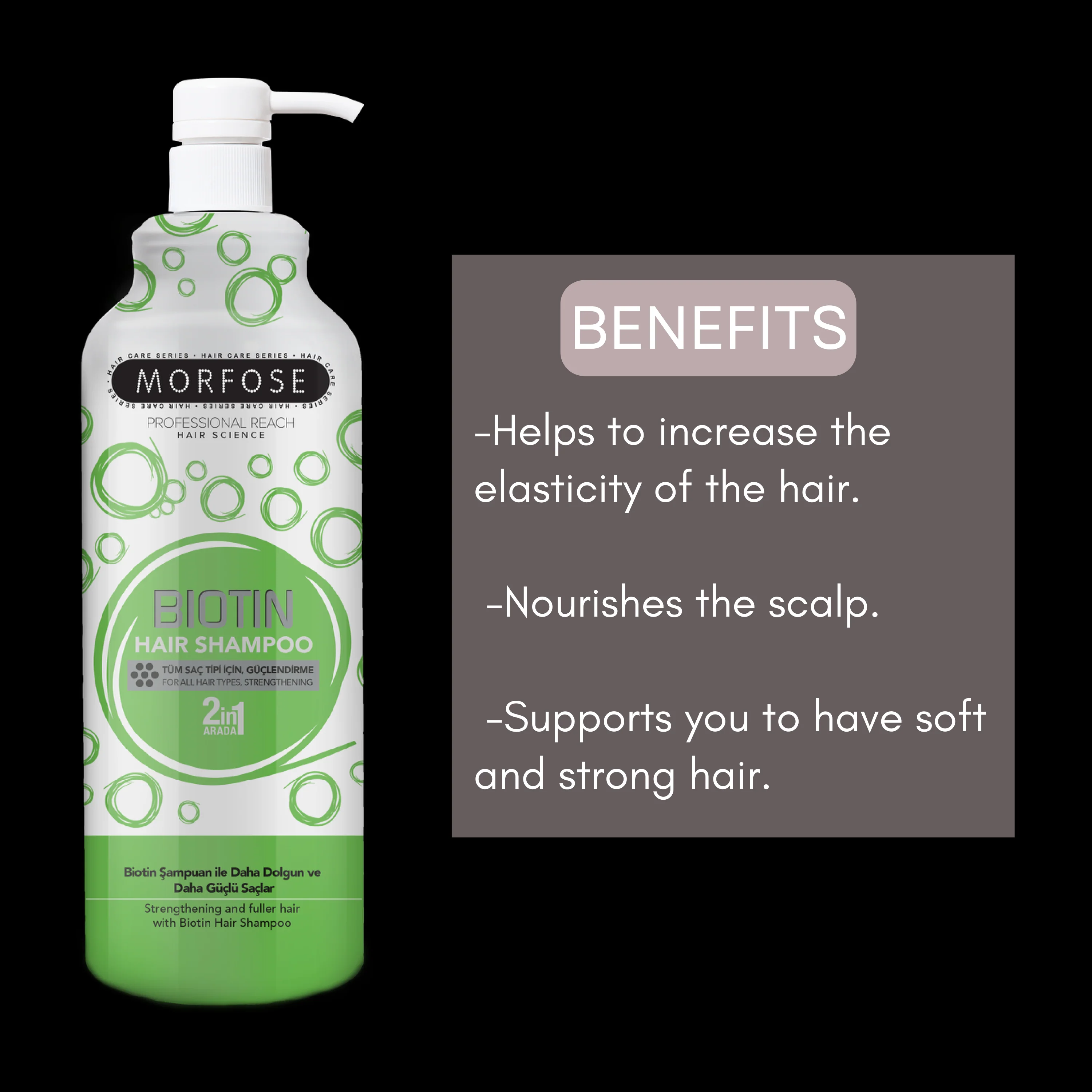 Morfose Hair Shampoo Biotin 33.81oz - Image 4
