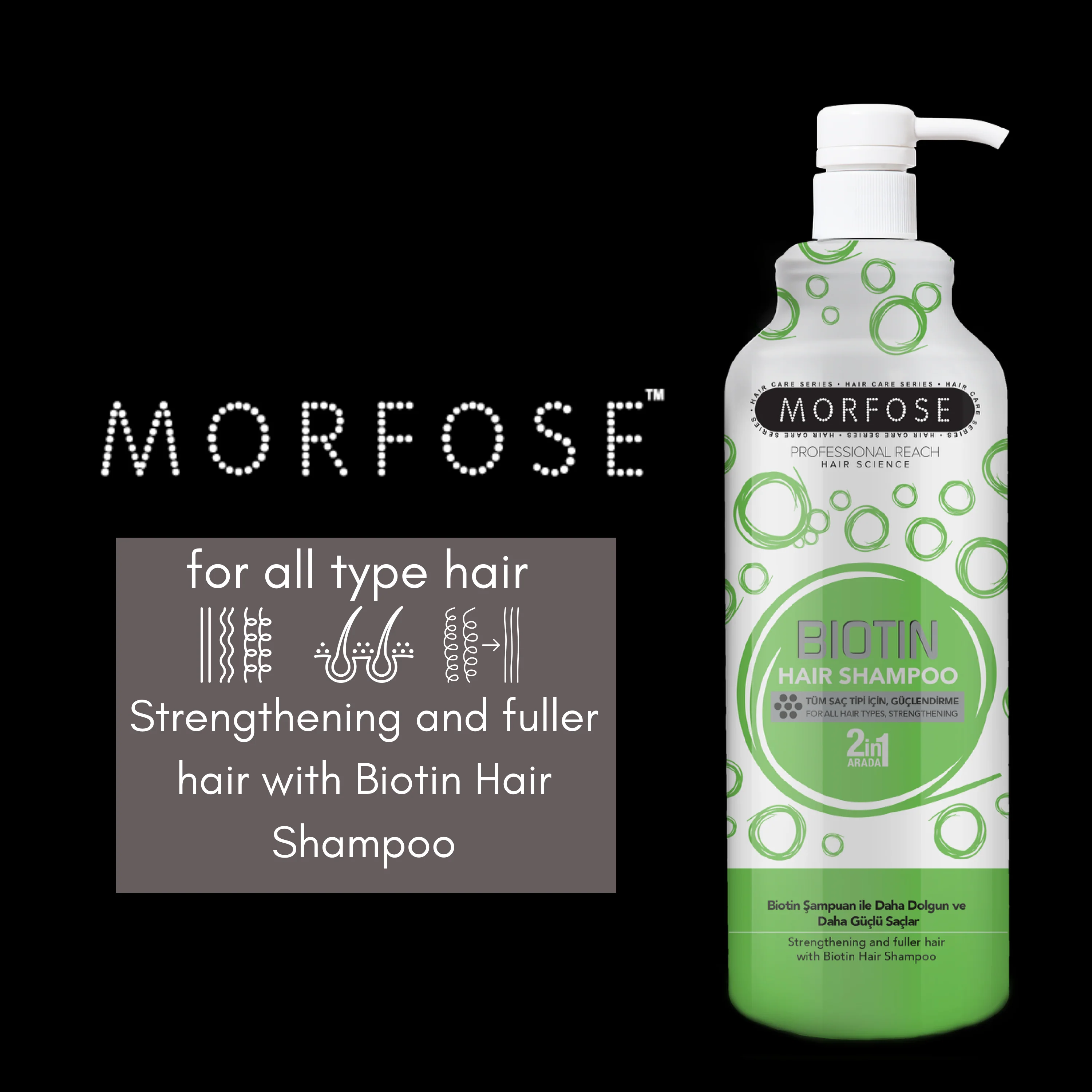 Morfose Hair Shampoo Biotin 33.81oz - Image 5