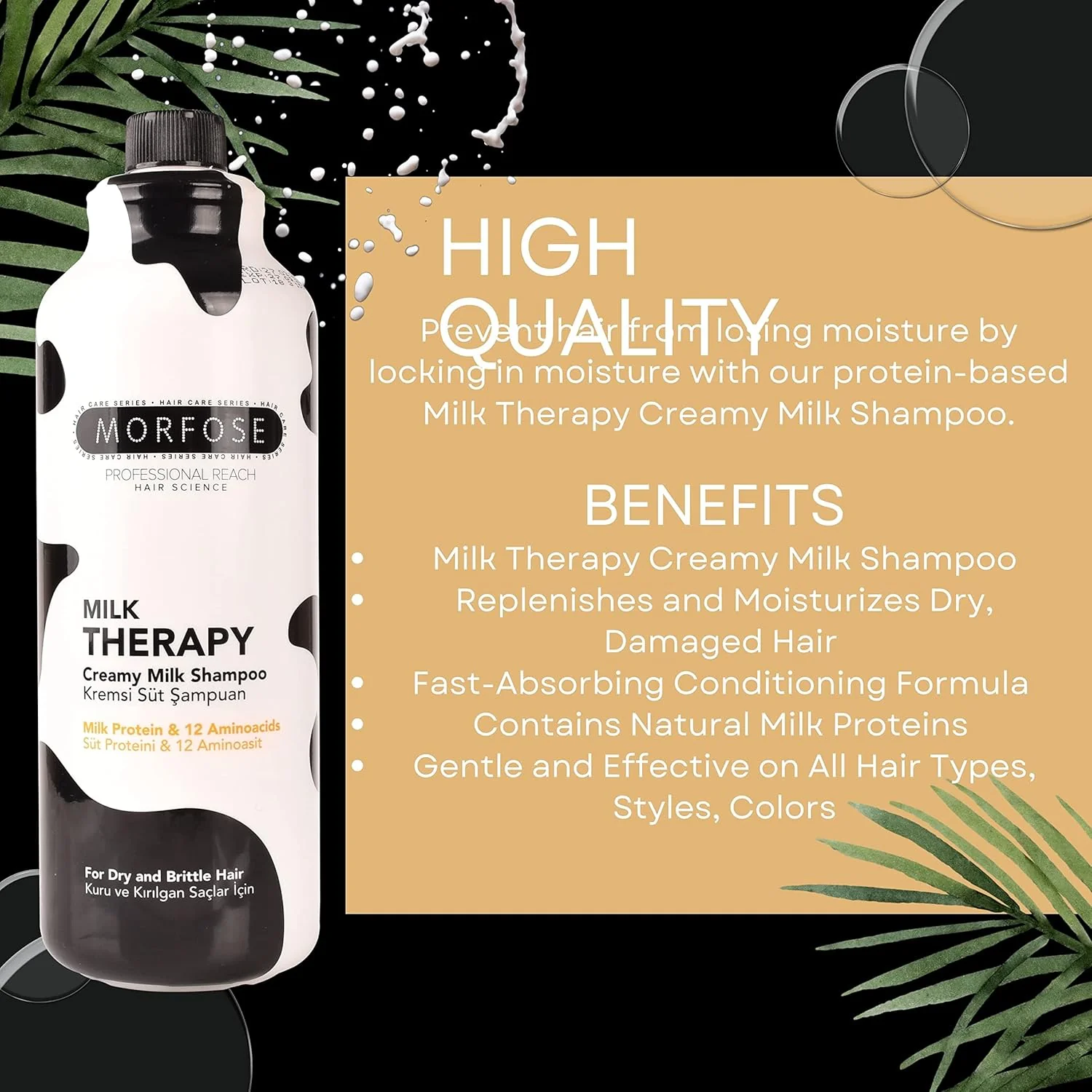 Morfose Hair Shampoo Milk Therapy 33.81oz - Image 4