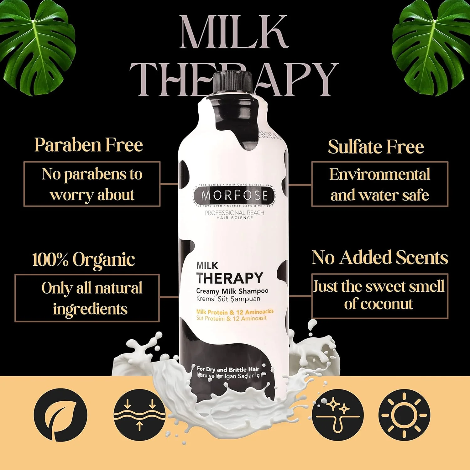 Morfose Hair Shampoo Milk Therapy 33.81oz - Image 5