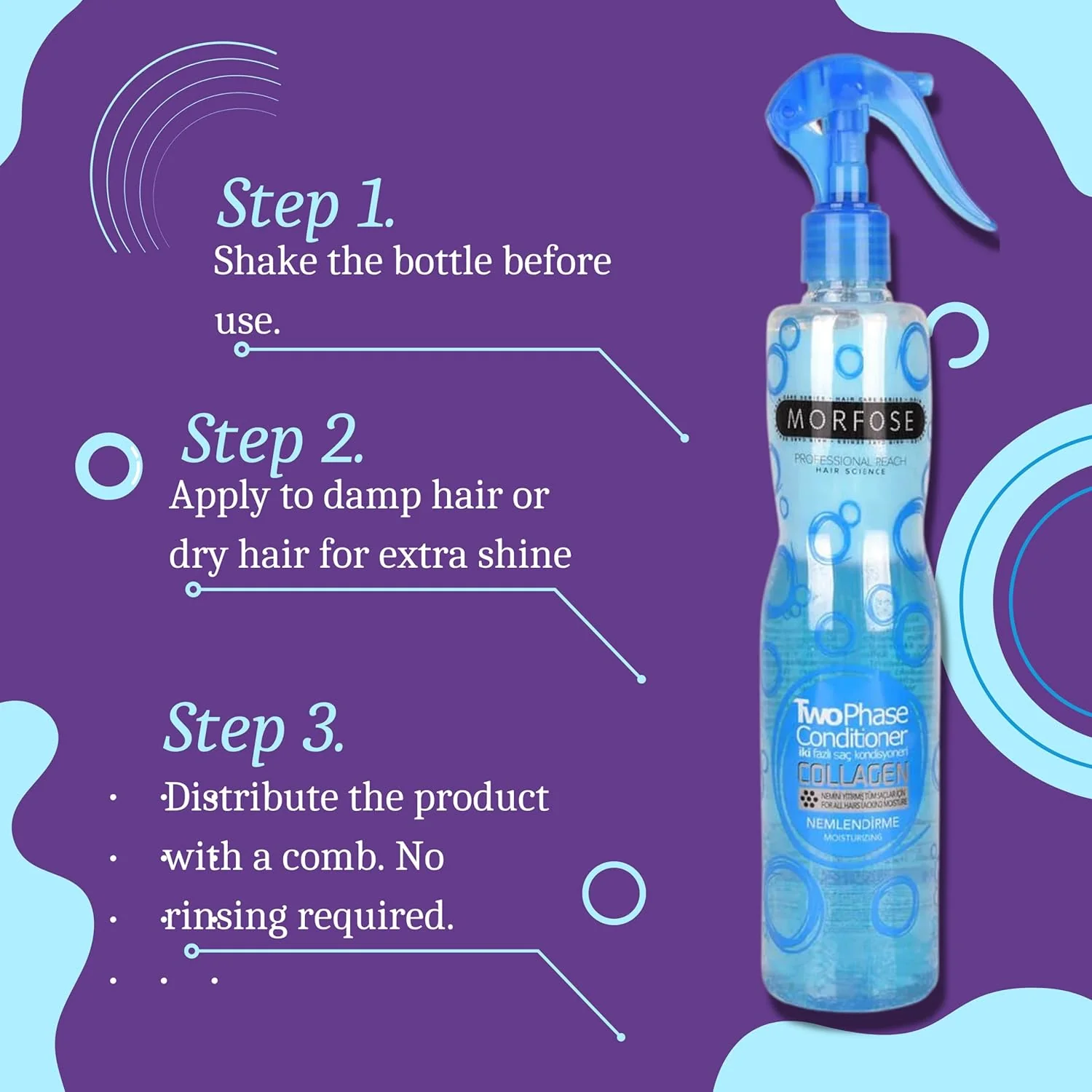 Morfose Two Phase Conditioner Collagen 13.52oz - Image 6