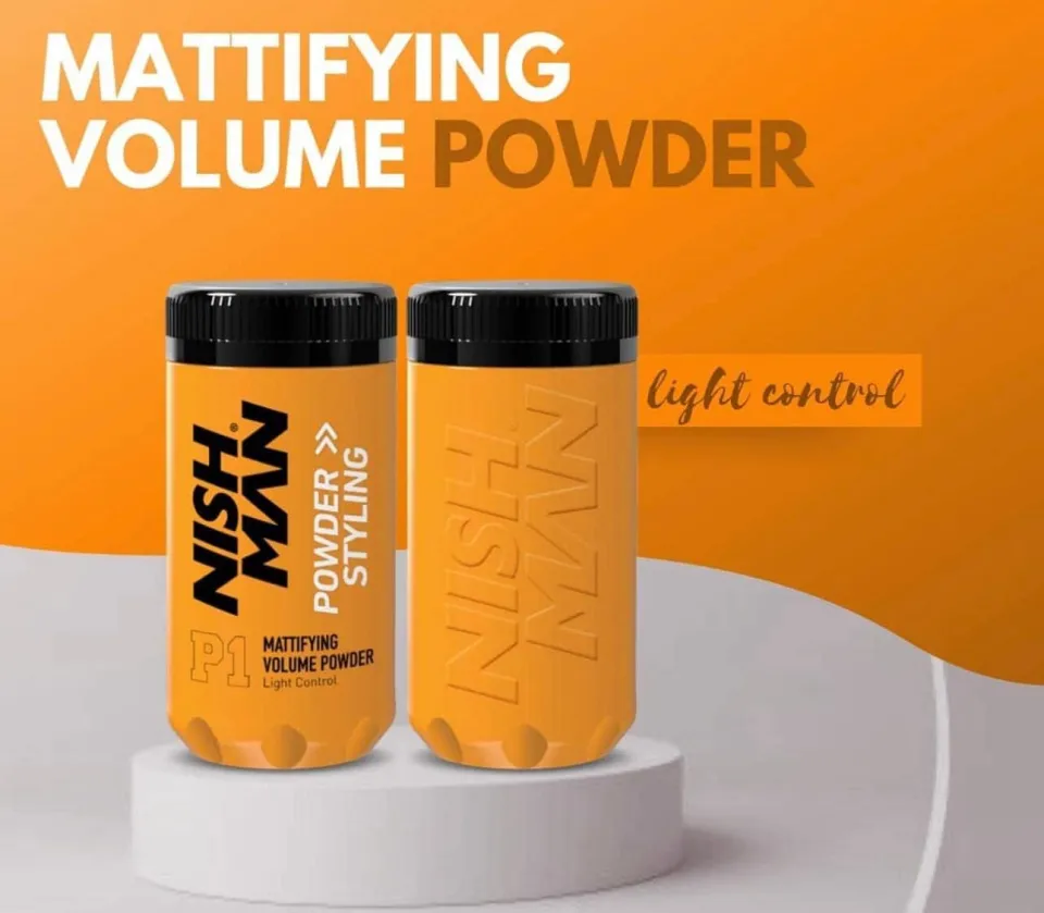 Nish Man Volume Powder Mattifying Styling Light Control 20g - Image 2