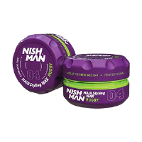 Nishman Hair Styling Aqua Wax 04 Rugby Strong Hold
