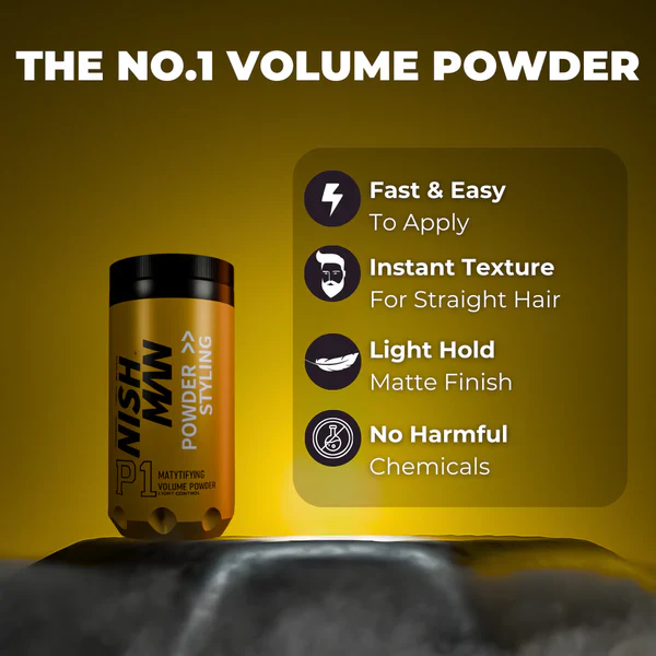 Nishman  Powder Styling Mattifying Ultra Hold Hair Styling Powder for Strong - Image 3