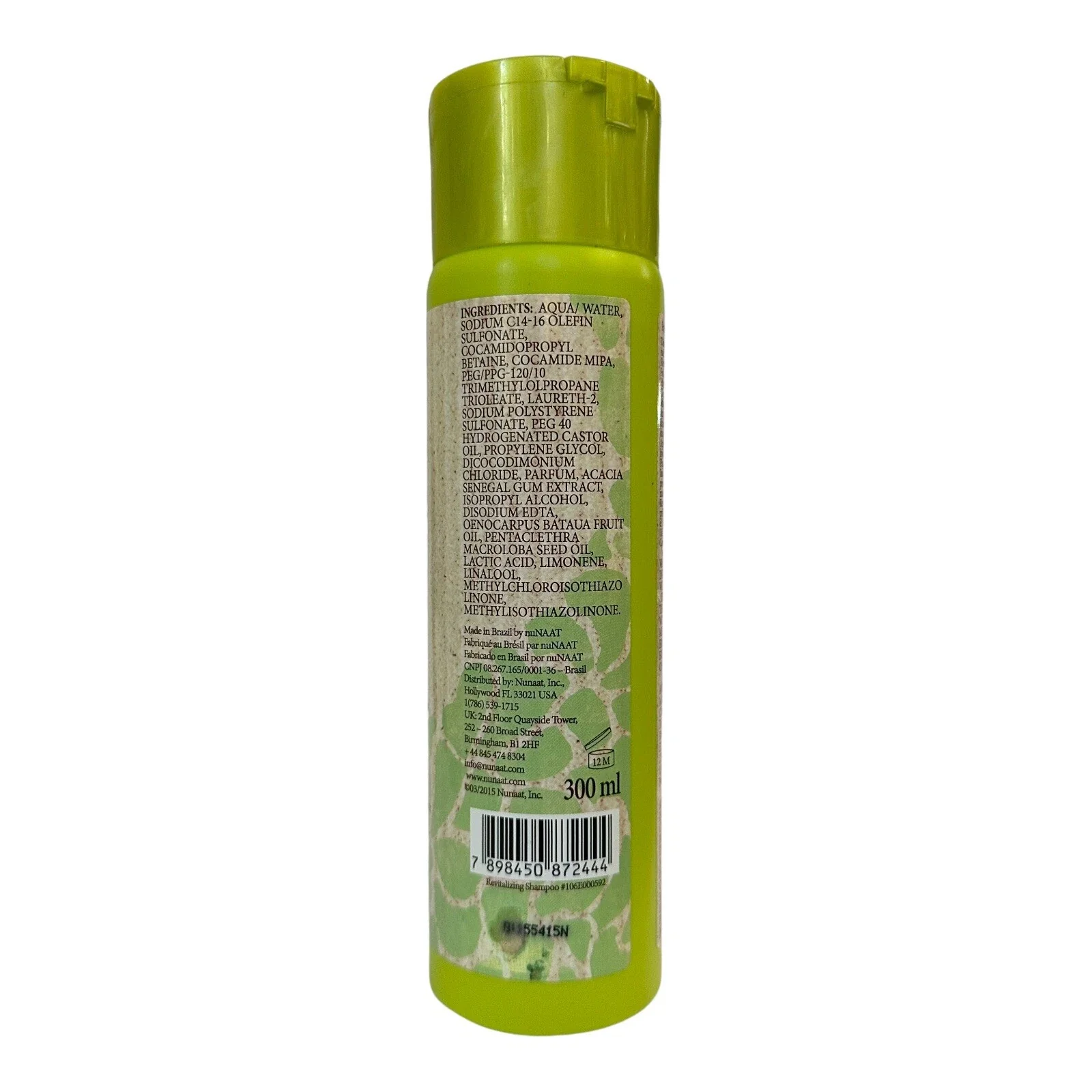 NuNAAT Pataua Oil Revitalizing Sulfate Free Shampoo 10.1 oz - Image 2