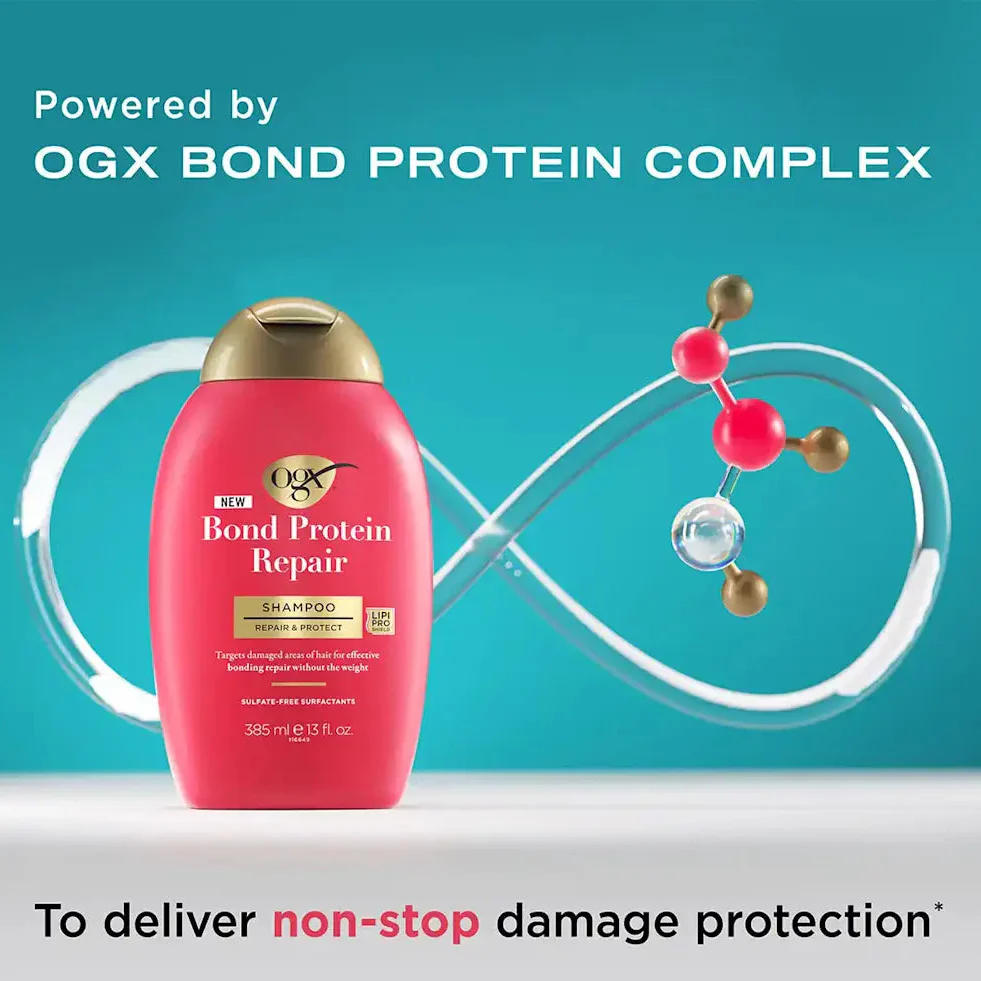 OGX Bond Protein Repair Lightweight Shampoo 13OZ - Image 2