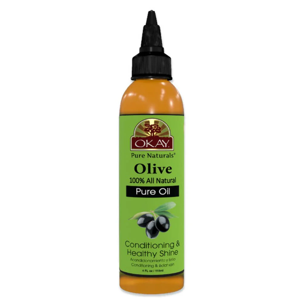 Okay 100% Pure Olive Oil 4oz – Hair & Skin Moisturizer Oil - Image 4