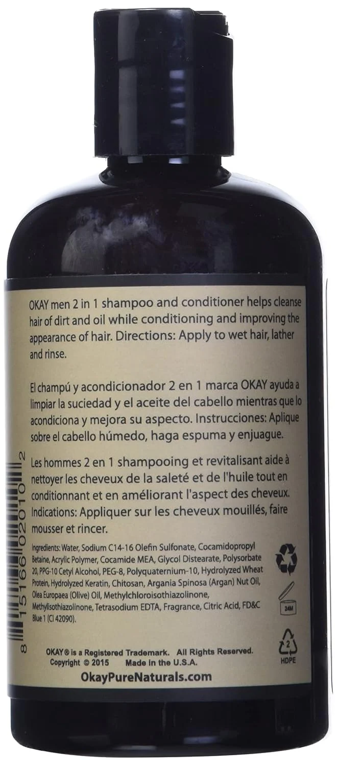 Okay 2 in 1 Shampoo & Conditioner 8oz Hair Care - Image 2