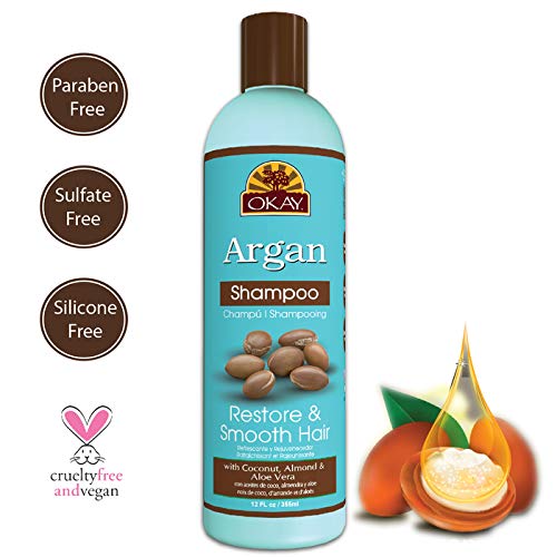 OKAY Argan Oil Shampoo 12oz Hydrating, - Image 4