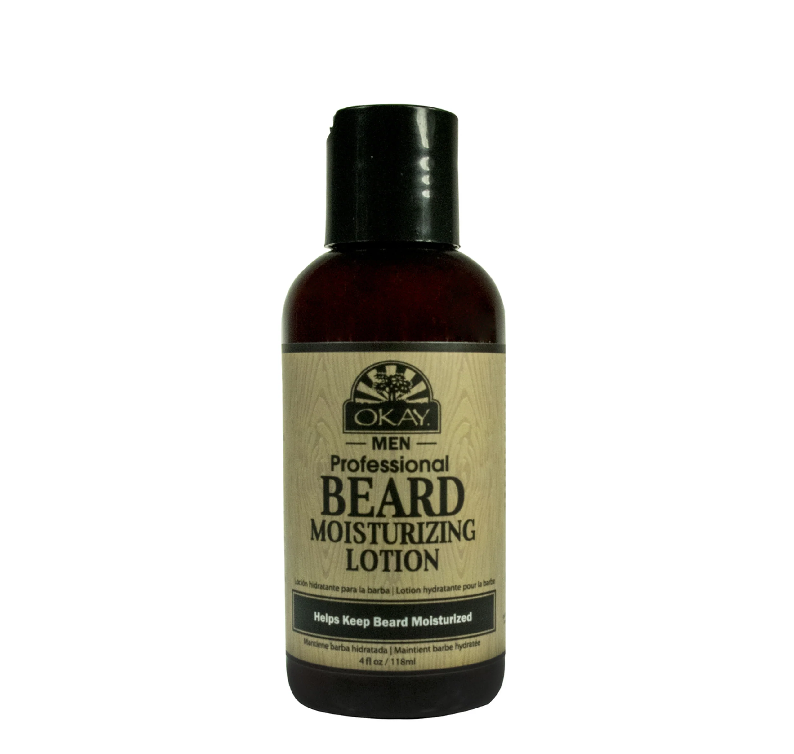 Okay Beard Moisturizing Lotion 4oz Hydrating & Softening Grooming Care for Men