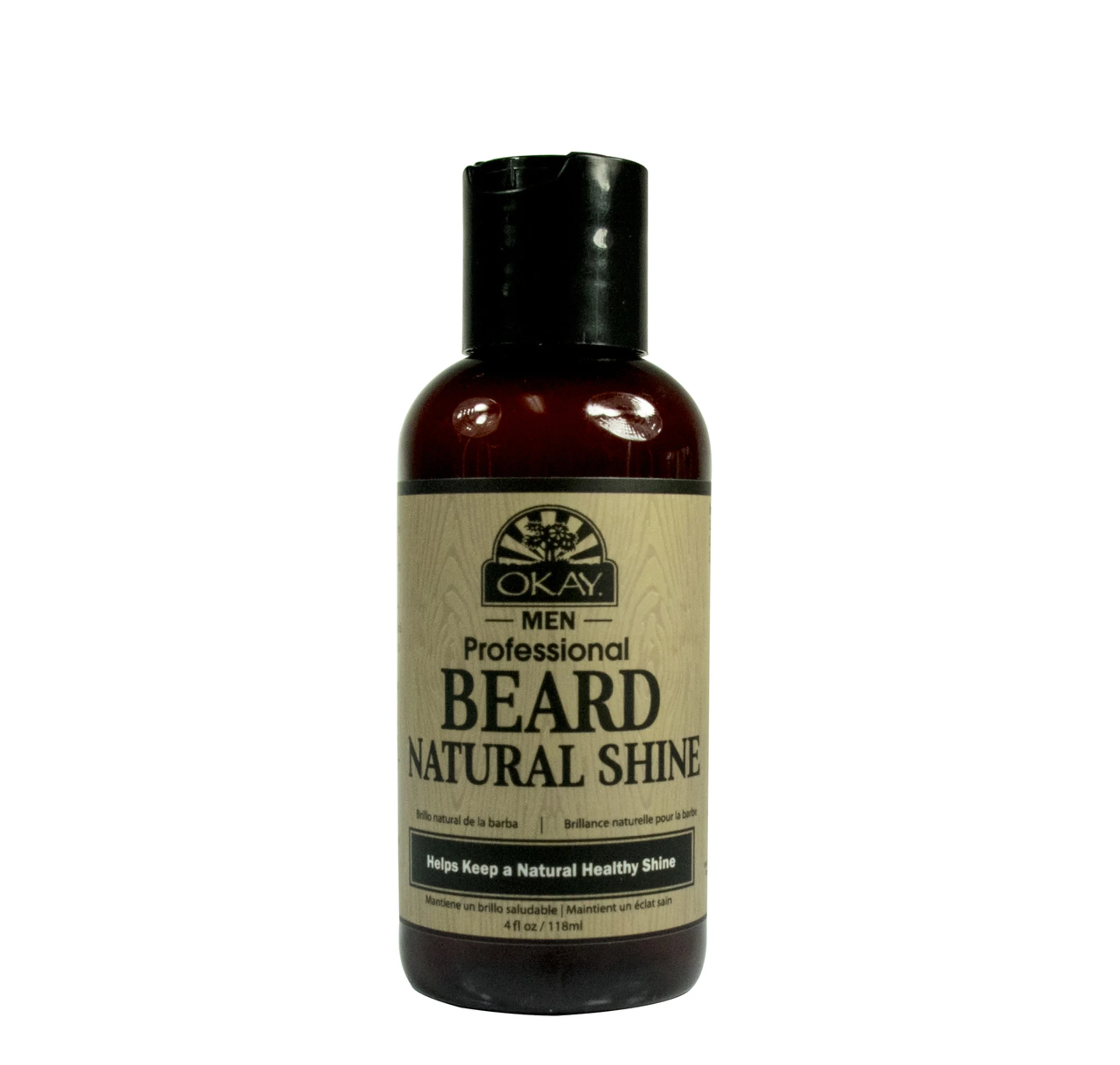 Okay Beard Natural Shine 4oz Conditioning & Nourishing Grooming Oil for Men - Image 2