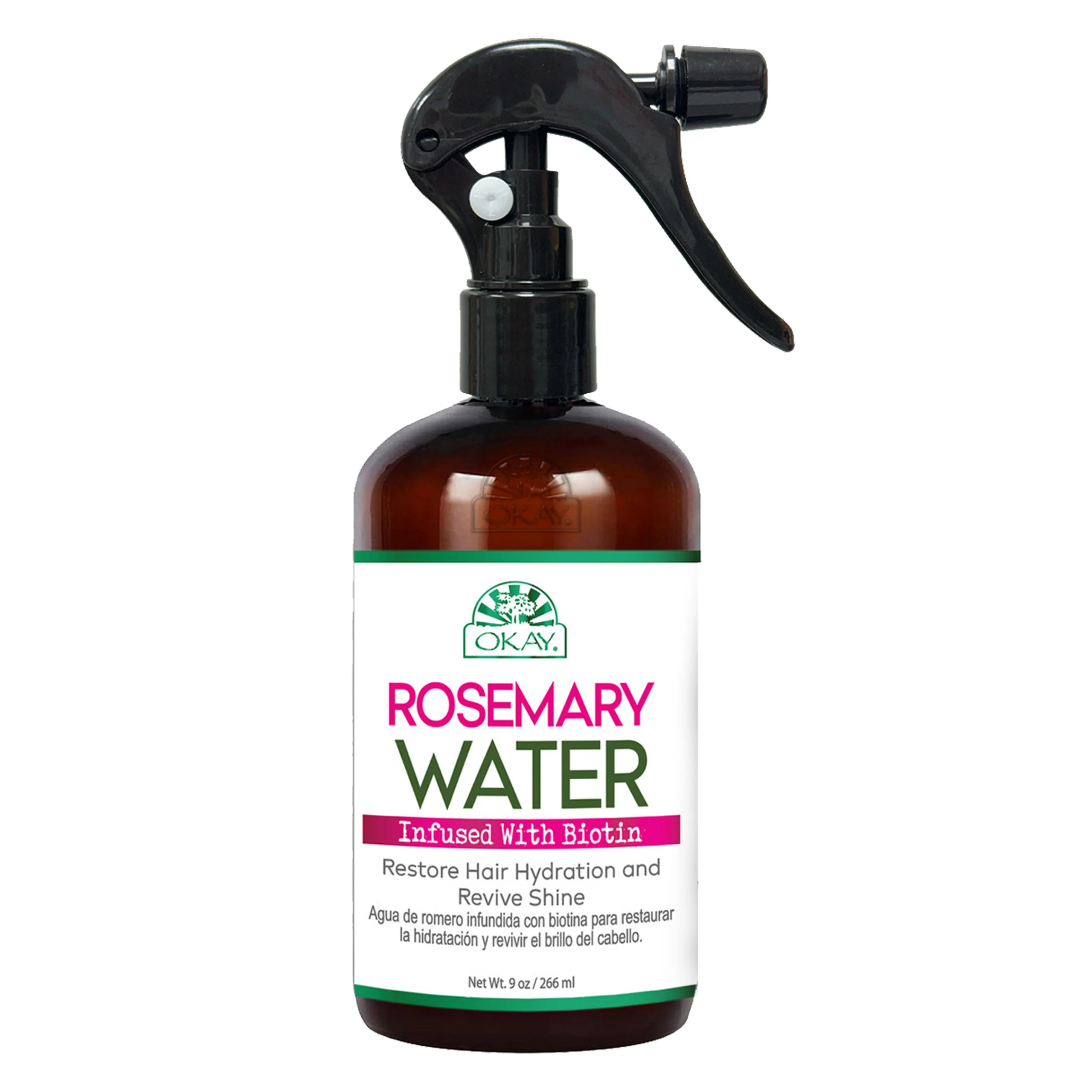 Okay Rosemary Water Biotin 9oz Strengthening & Nourishing Hair - Image 2