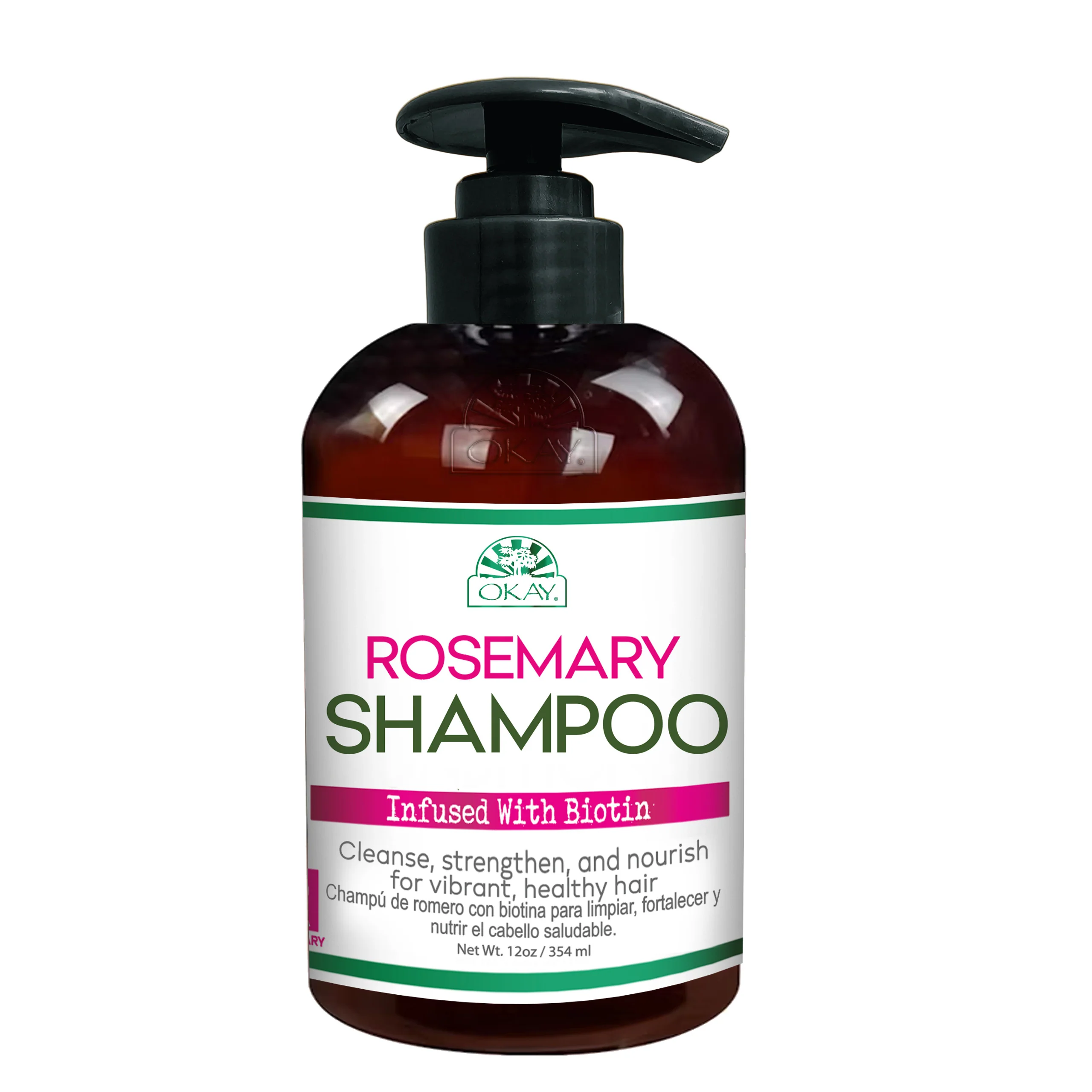 OKAY Rosemary with Biotin Shampoo 12oz - Image 2