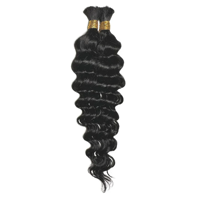 Onyx Deep Wave Human Hair Bulk 18" - Image 3