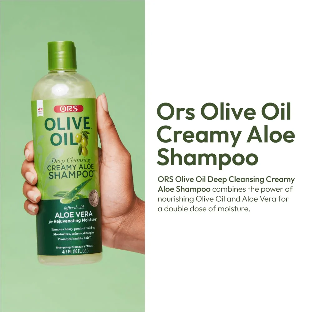 ORS Olive Oil Deep Cleansing Creamy Aloe Shampoo - 12.5 oz - Image 6