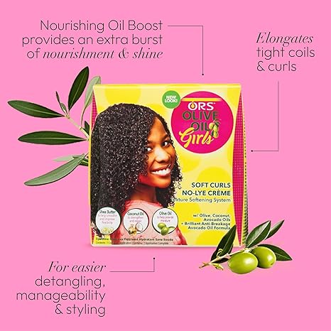 ORS Olive Oil Girls Soft Curls Softening System Kit - Image 3