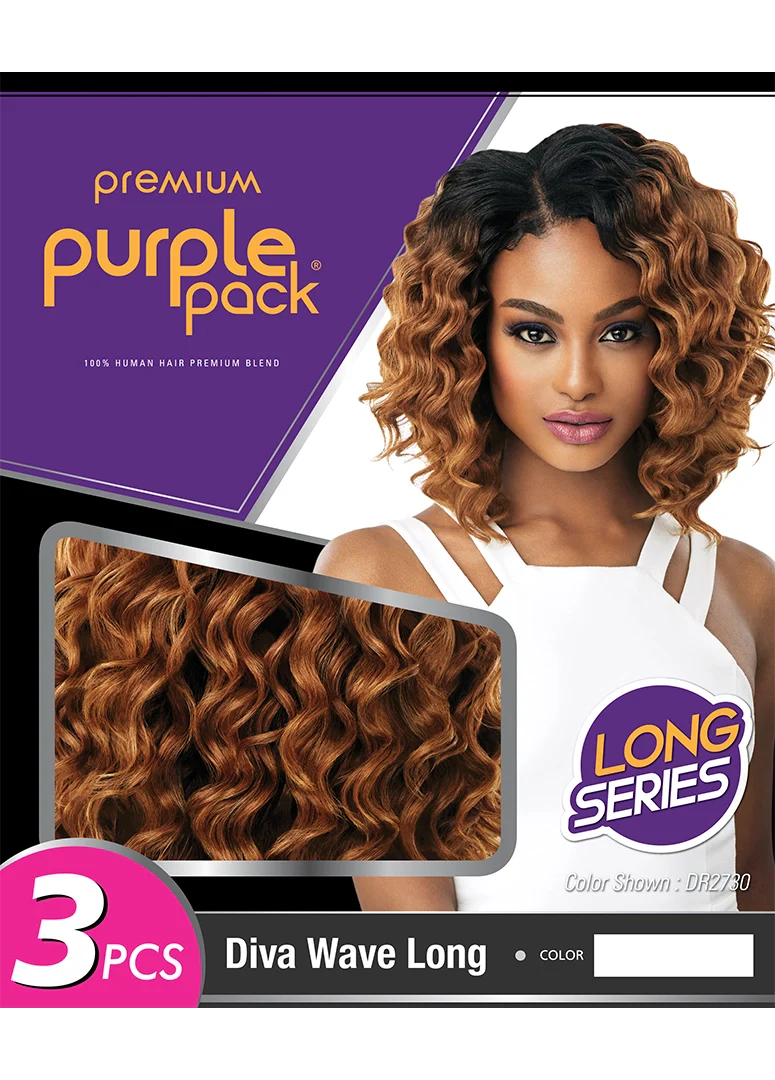 Outre Purple Pack Diva Wave Long Hair Extension - 3 Pack - Image 4