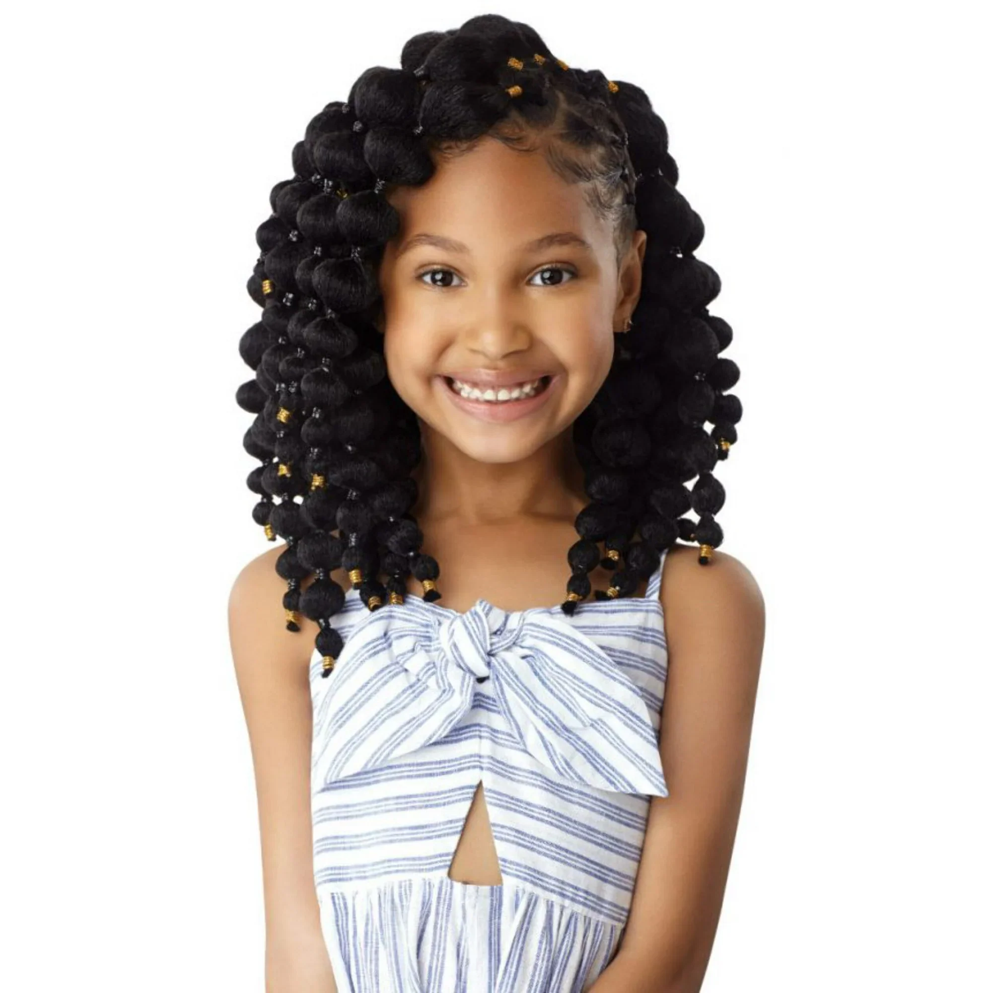 Outre Lil Looks Natural Puff Ball 10IN BURGUNDY - Image 2