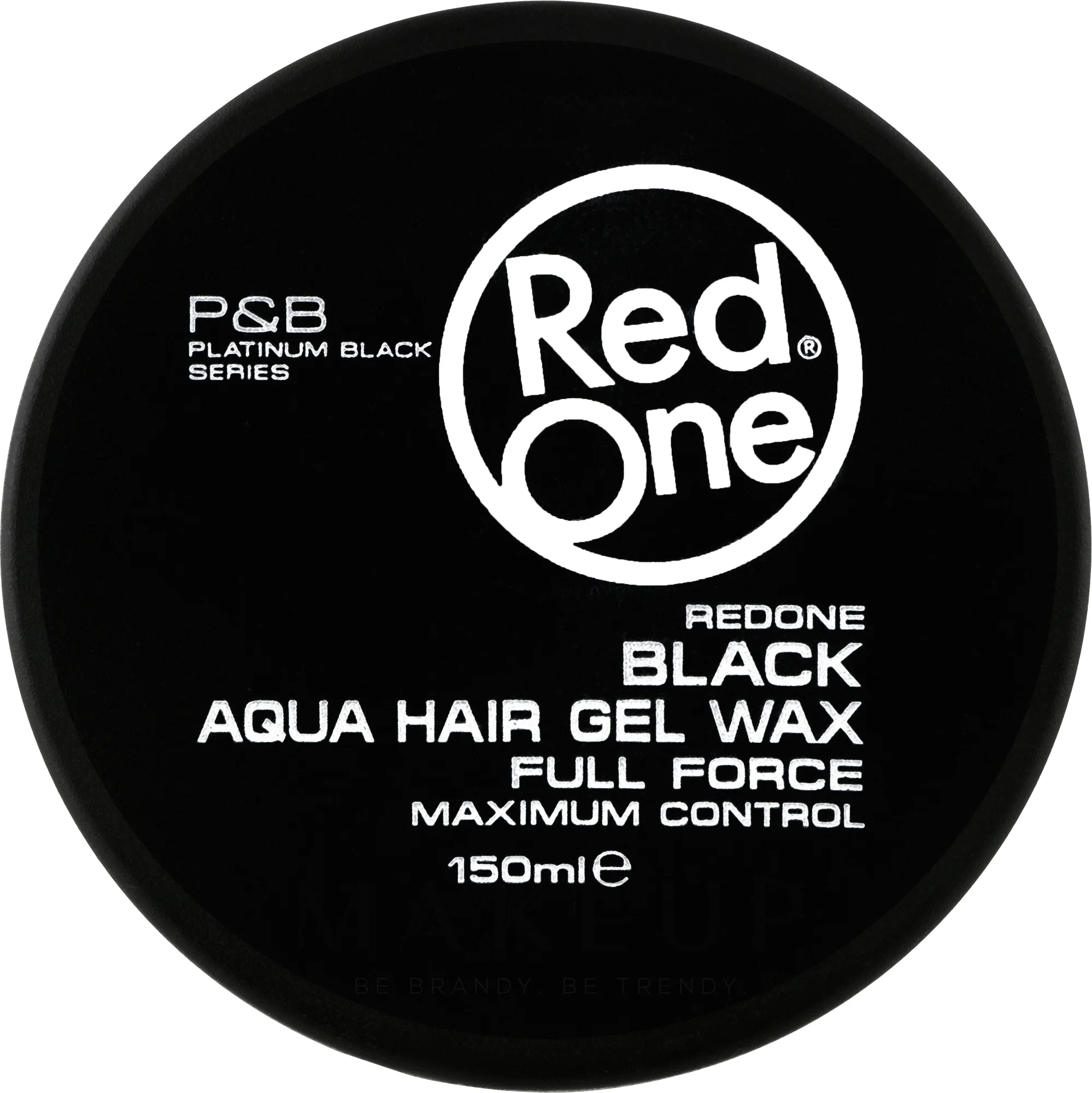 P&B Red One Max Control Aqua Hair Wax Black - Image 2