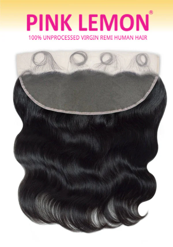 PINK LEMON 13X4 HD LACE FRONTAL BODY WAVE HUMAN HAIR - Image 3