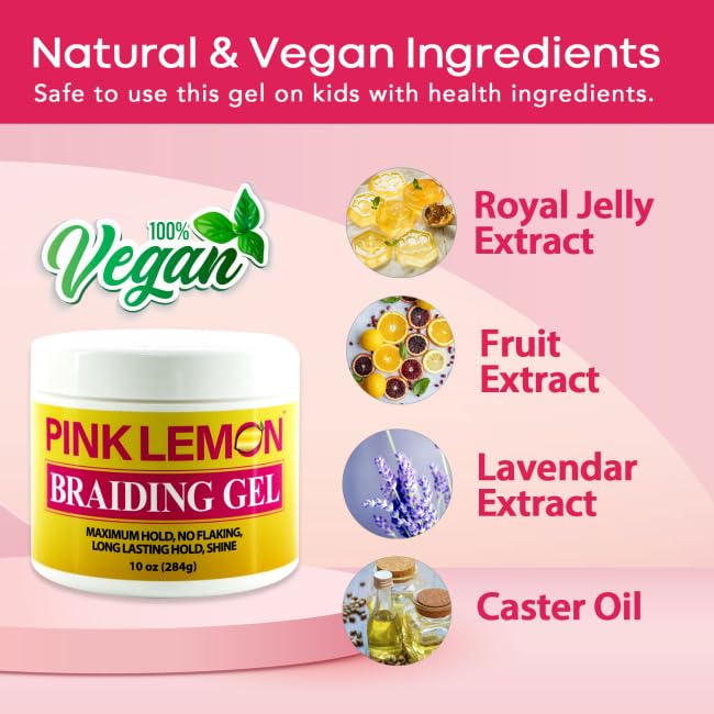 Pink Lemon Braiding Gel - Image 3