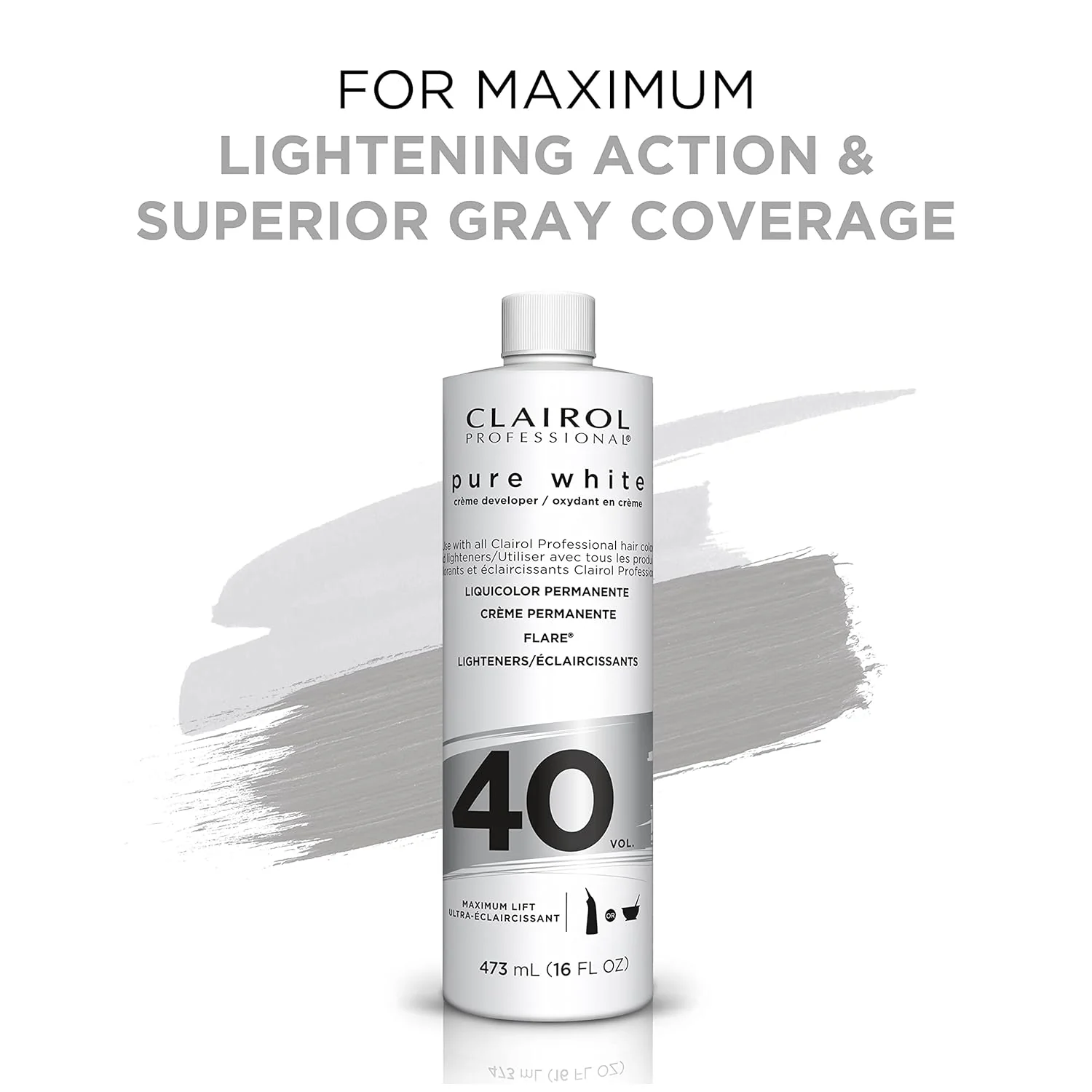 Clairol  Vol 40 Pure White Cream Developer - 16Oz - Image 3