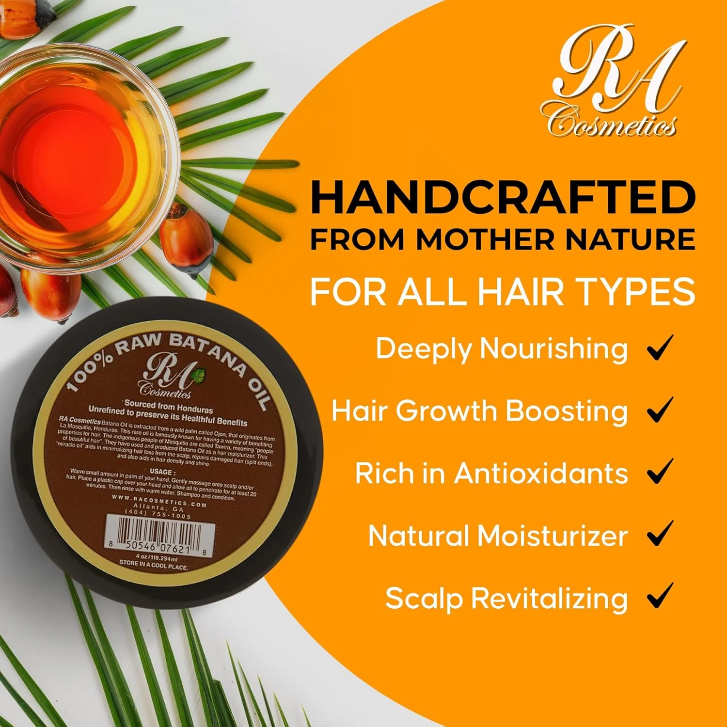 RA 100% RAW BATANA OIL JAR - Image 3