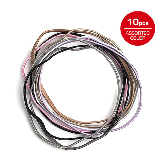RED BY KISS 5mm Elastic Headband  10 Pack - Image 3