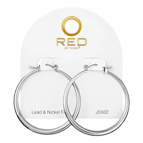 RED BY KISS 18K Gold CZ Stud Earrings - Image 9