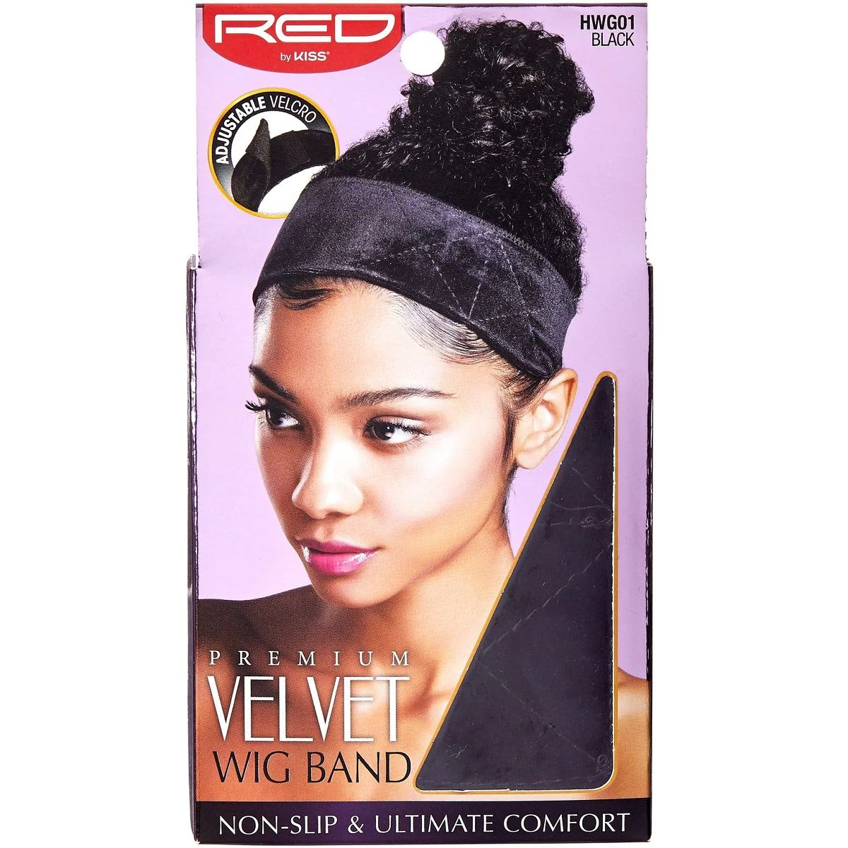 RED BY KISS ADJUSTABLE VELCRO PREMIUM VELVET WIG BAND