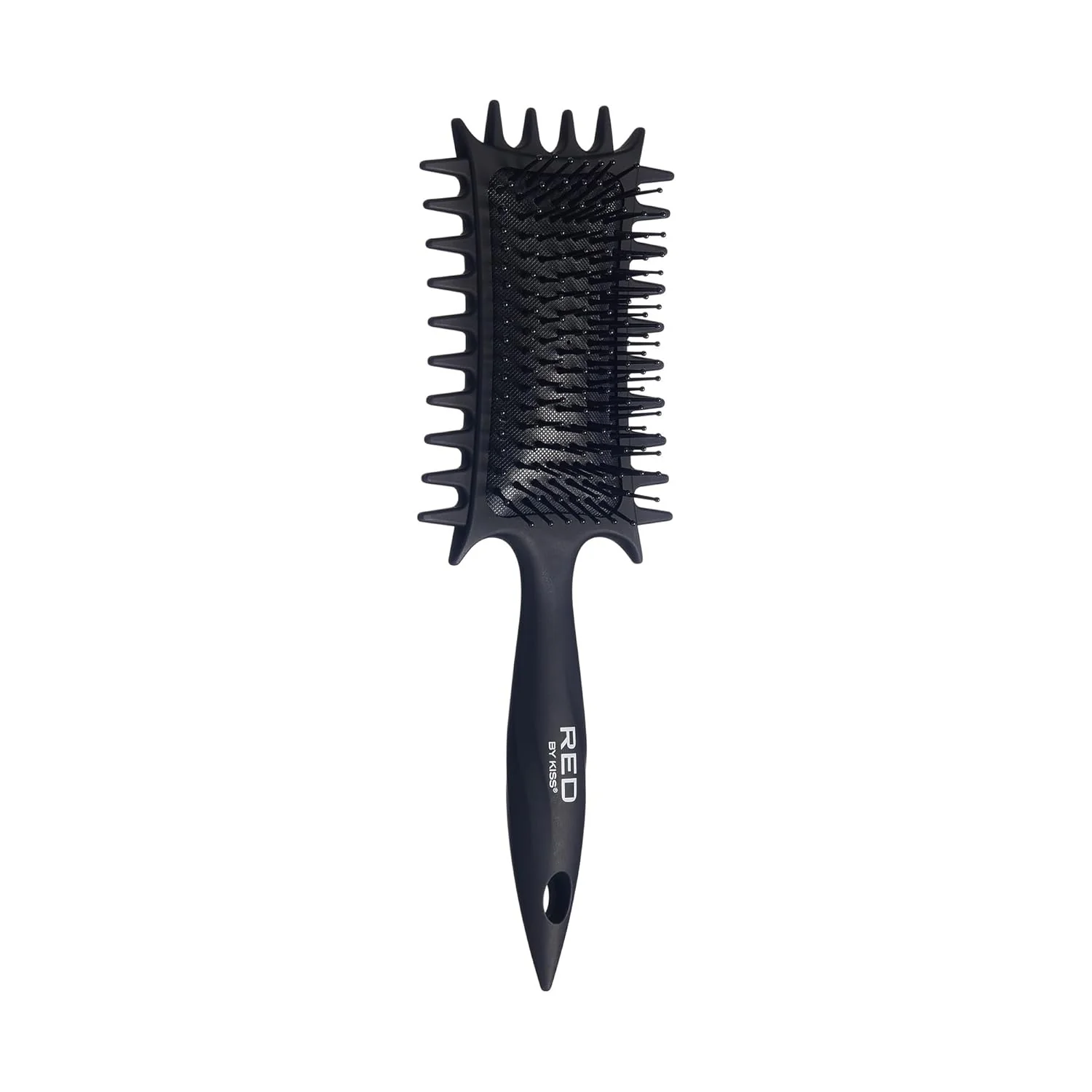 Red By Kiss Curl Art Styler Dual Brush Design 3-Sided Edge Comb - Image 2