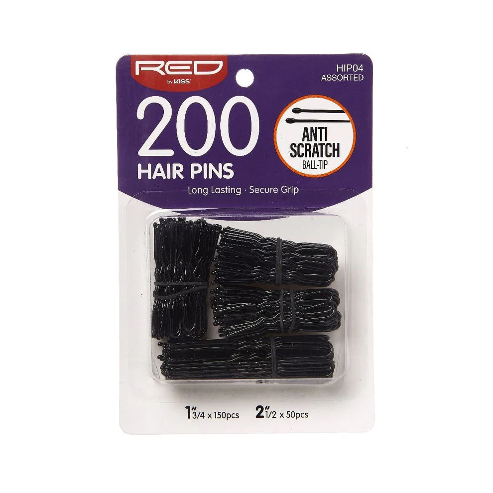 RED BY KISS Black Hair Pins Assorted Length 200 Count - Image 2
