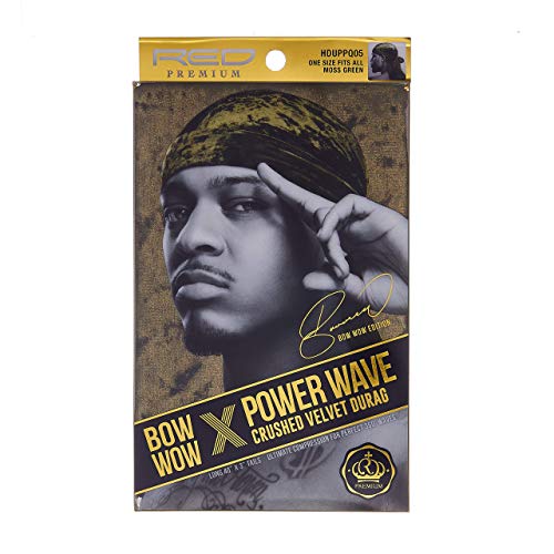 RED BY KISS Bow Wow X Power Wave Crushed Velvet Durag Luxurious - Image 2