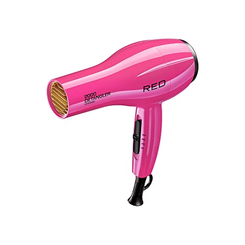 RED BY KISS 2000 Ceramic Detangler Dryer Pink - Image 3