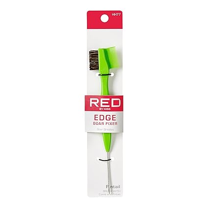 Red by Kiss Edge Brush with Comb & Pintail - Image 2