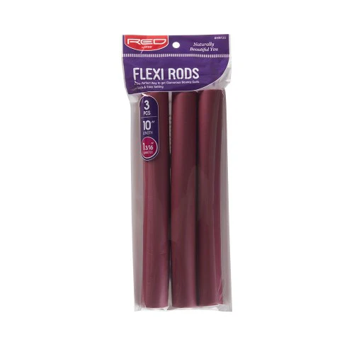Red by Kiss Flexi Rods Heatless Hair Curlers Blue 10" - Image 2