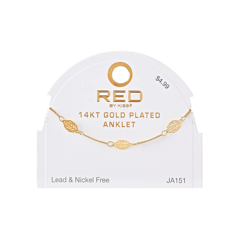 RED BY KISS Jewelry - 14K Gold Plated Anklet Anchor - Image 11