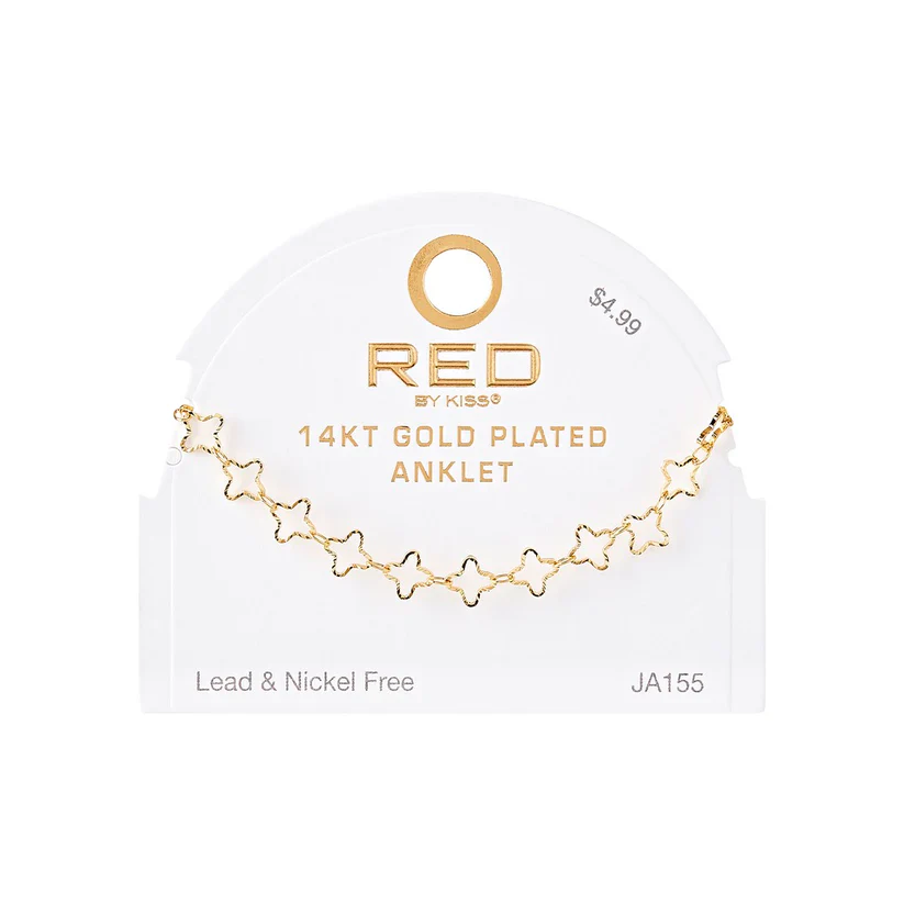 RED BY KISS Jewelry - 14K Gold Plated Anklet Anchor - Image 12