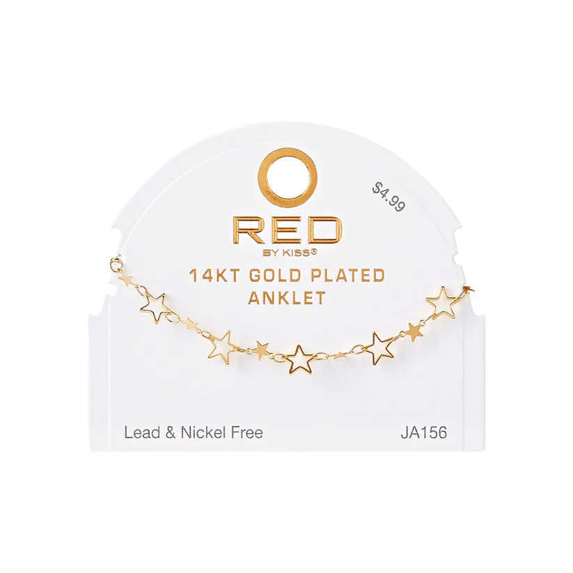 RED BY KISS Jewelry - 14K Gold Plated Anklet Anchor - Image 13