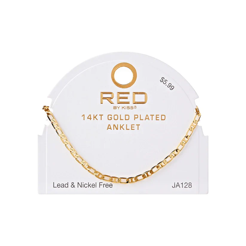 RED BY KISS Jewelry - 14K Gold Plated Anklet Anchor - Image 15