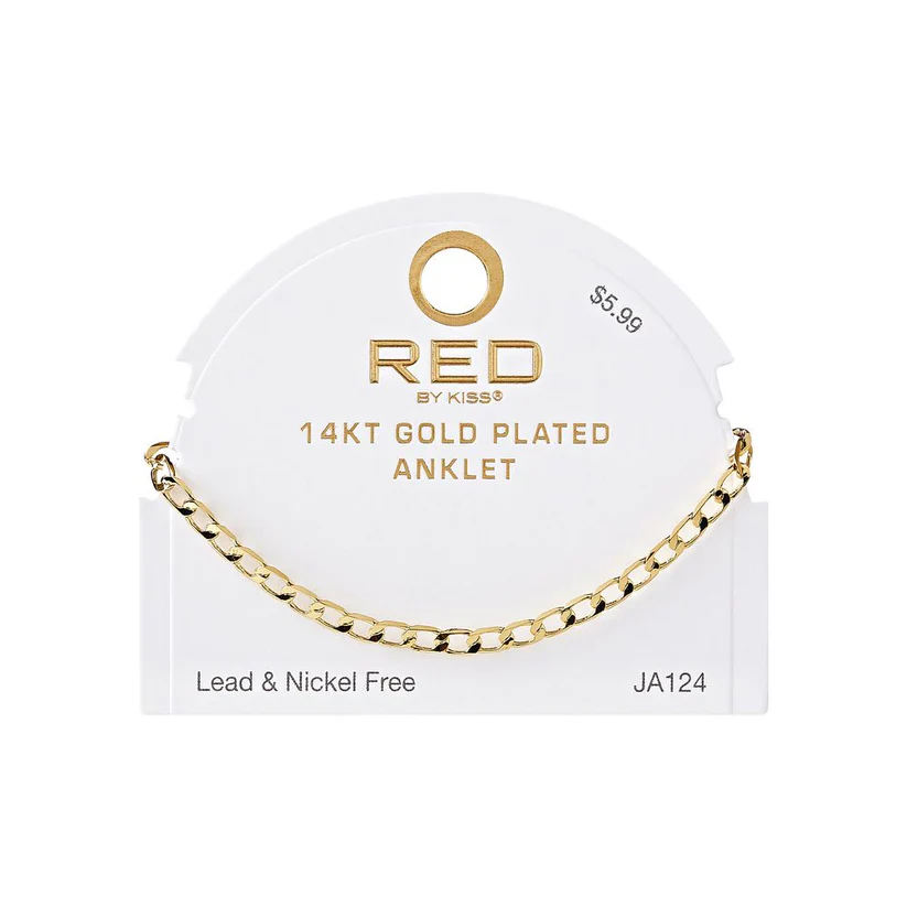 RED BY KISS Jewelry - 14K Gold Plated Anklet Anchor - Image 17