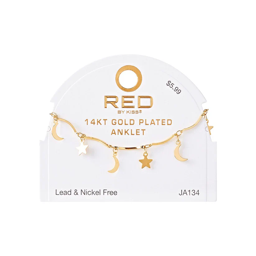 RED BY KISS Jewelry - 14K Gold Plated Anklet Anchor - Image 4