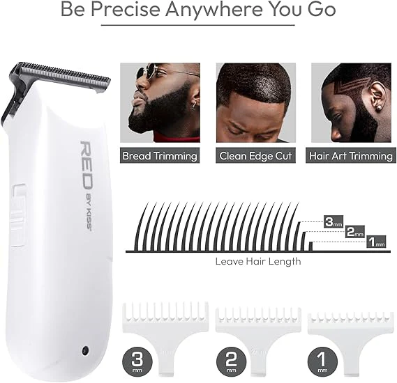 Red by Kiss Mini Precision Trimmer Compact, Powerful & Effortless Grooming - Image 2